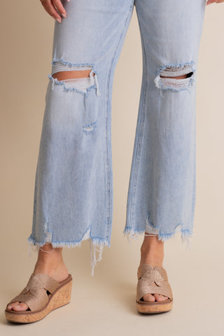 Nadine Super High Rise Distressed Jeans