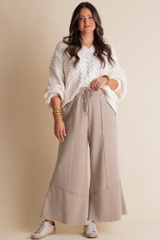 Mae Textured Mineral Wash Pants
