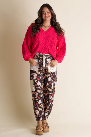 Keep Going V Neck Sweater