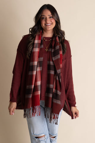 Christmas Cheer Plaid Scarf