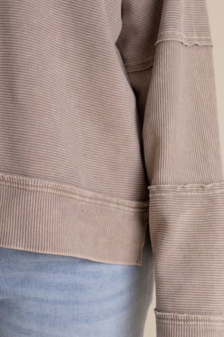 Mae Textured Mineral Wash Top