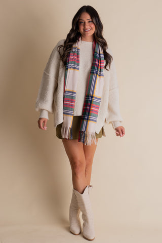 Christmas Cheer Plaid Scarf