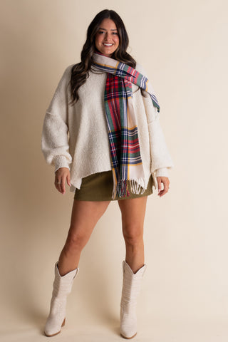Christmas Cheer Plaid Scarf