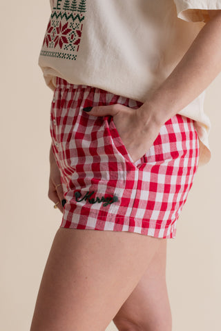 Merry Gingham Boxers