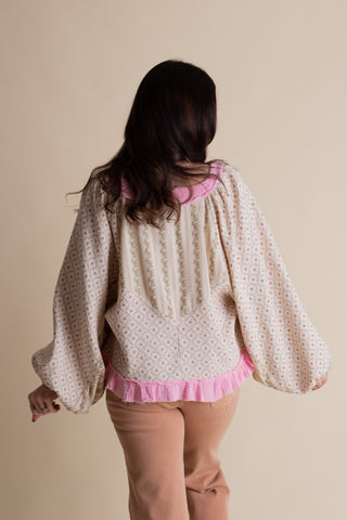 Spread Love V Neck Top