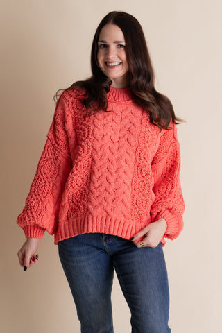 Soft Gaze Cable Knit Sweater