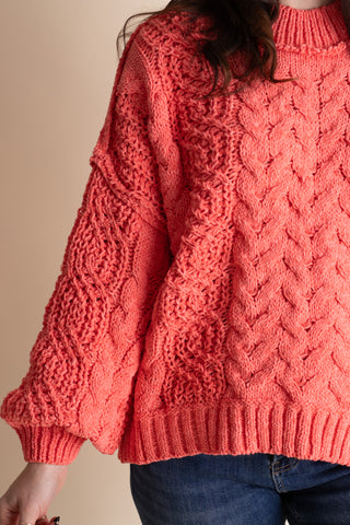 Soft Gaze Cable Knit Sweater