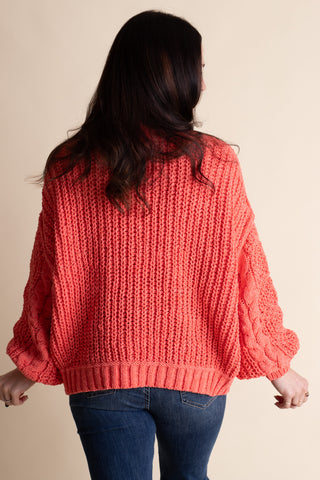 Soft Gaze Cable Knit Sweater