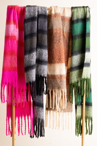 Warm and Cozy Fringe Scarf