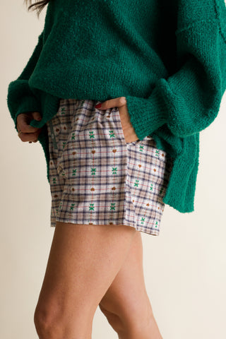Teddy Bear Plaid Boxers