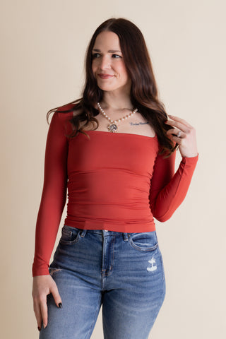 Signature Move Square Neck Top