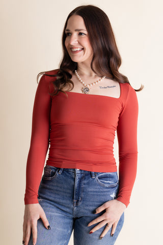 Signature Move Square Neck Top