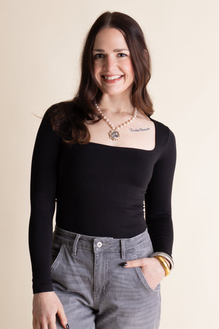 Signature Move Square Neck Top