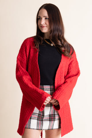 Cozy Comfort Cable Knit Cardigan