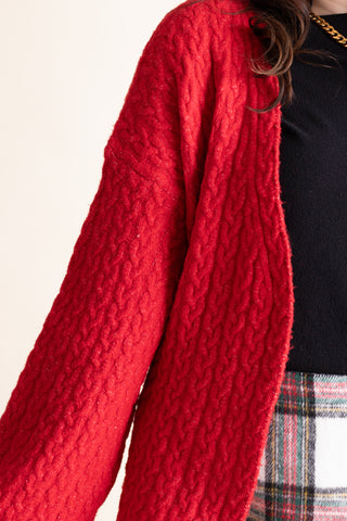 Cozy Comfort Cable Knit Cardigan