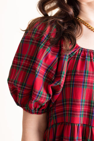 Christmas Cutie Tartan Plaid Dress