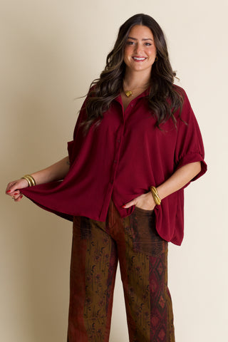 Boss Babe Button Up Airflow Top