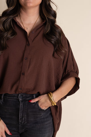 Boss Babe Button Up Airflow Top