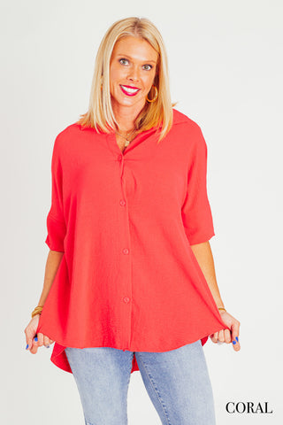 Pleasant Appearance Button Down Top