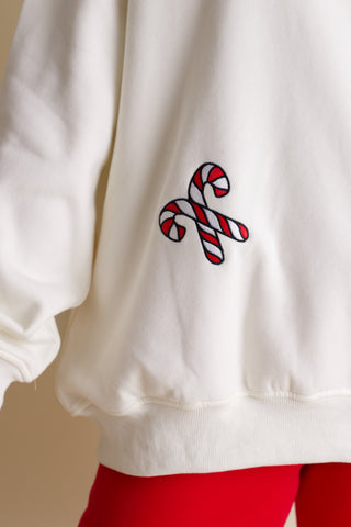 Embroidered Christmas Sweatshirt