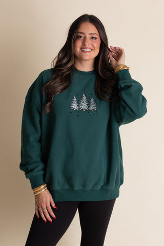Embroidered Christmas Sweatshirt