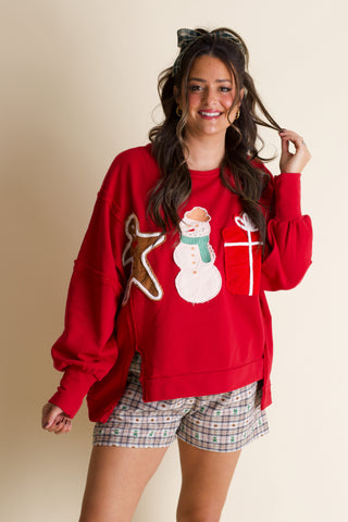 Christmas Cuties Patch Pullover