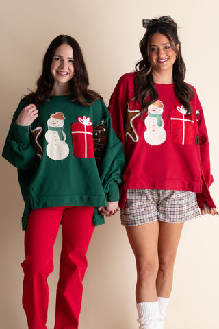 Christmas Cuties Patch Pullover