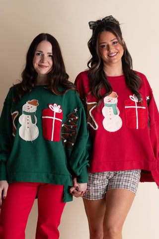 Christmas Cuties Patch Pullover