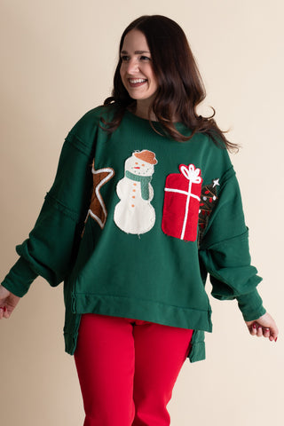 Christmas Cuties Patch Pullover