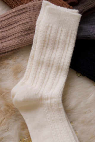 Snowy Day Mid-Calf Socks