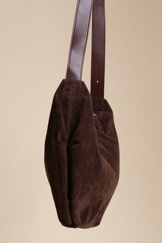 Frosted Suede Messenger Bag