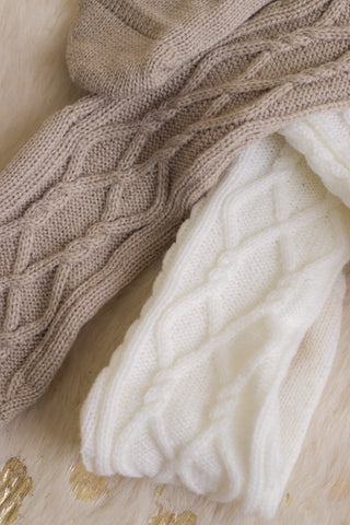 Over the Knee Knit Sweater Socks