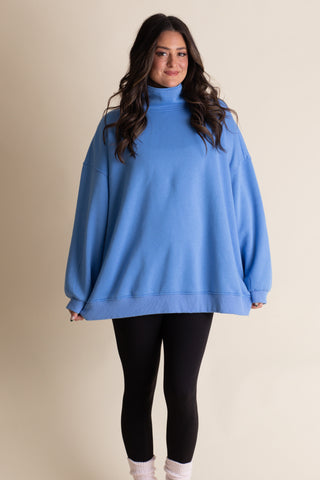 Nellie Oversized CloudSoft Mock Neck