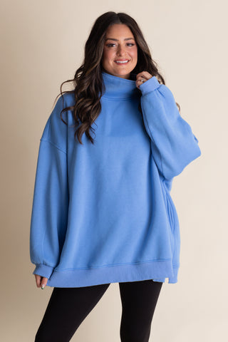 Nellie Oversized CloudSoft Mock Neck