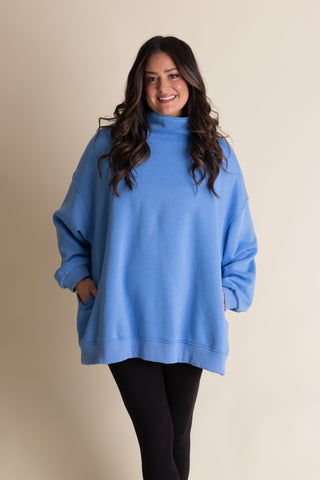 Nellie Oversized CloudSoft Mock Neck
