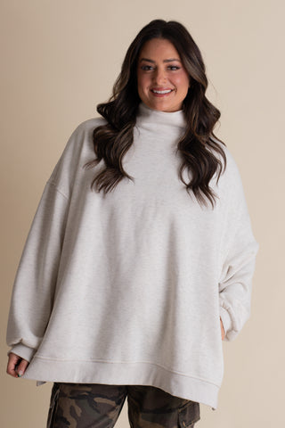 Nellie Oversized CloudSoft Mock Neck