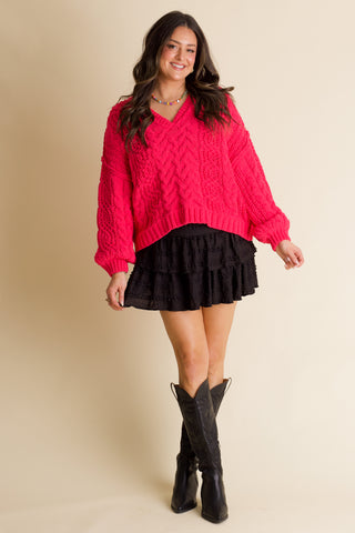 Keep Going V Neck Sweater