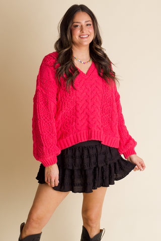 Keep Going V Neck Sweater