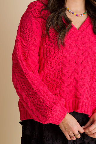 Keep Going V Neck Sweater