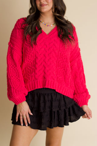 Keep Going V Neck Sweater