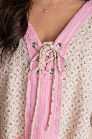 Spread Love V Neck Top