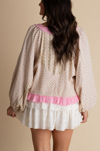 Spread Love V Neck Top