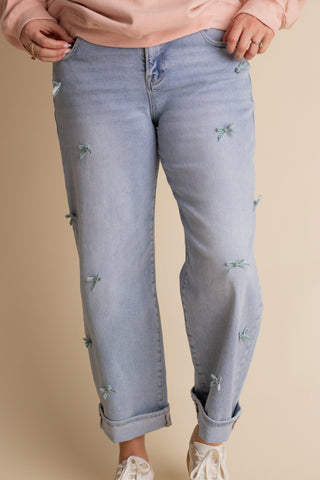 Claire High Rise Cropped Barrel Jeans