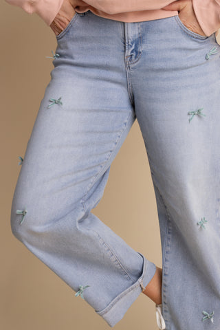 Claire High Rise Cropped Barrel Jeans