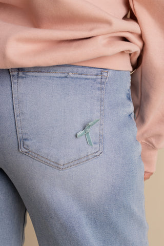 Claire High Rise Cropped Barrel Jeans