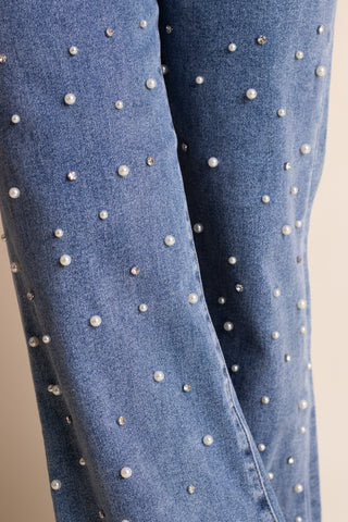 Party Girl High Rise Wide Leg Jeans