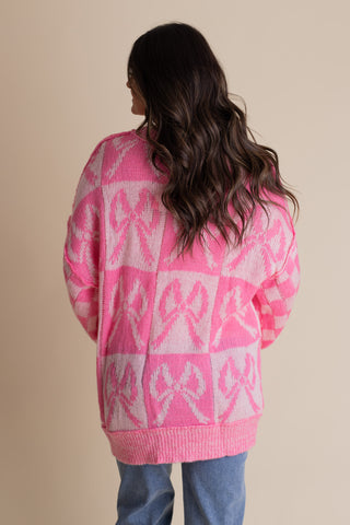 Sweet Days Checkered Sweater