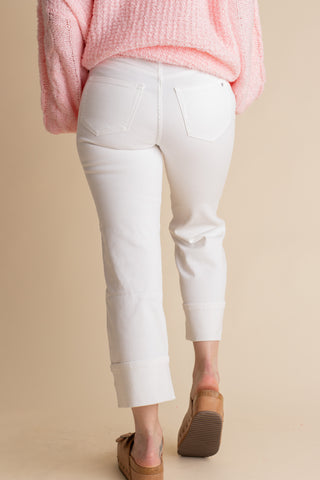 Micah High Rise Wide Crop Jeans