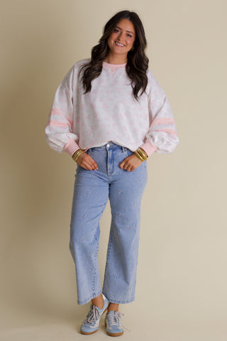 In Full Bloom Floral Sweatshirt - Off White