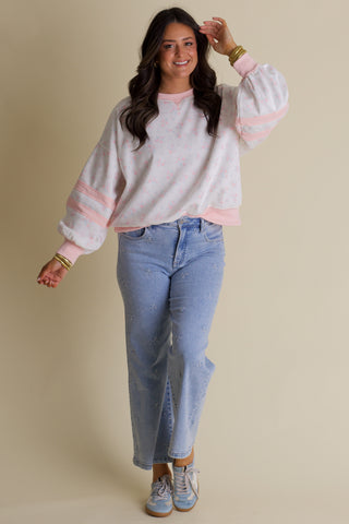 In Full Bloom Floral Sweatshirt - Off White